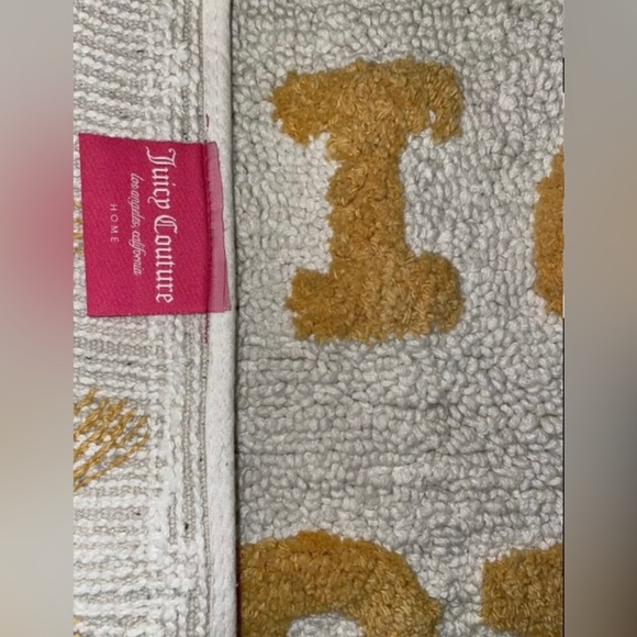 🎉HP🎉NEW Juicy Couture Home “Juicy Vibes” Bath Rug 17” X 24” 100% Cotton 💛 - Picture 6 of 8